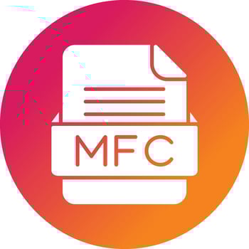 MFC File Format Vector Icon
