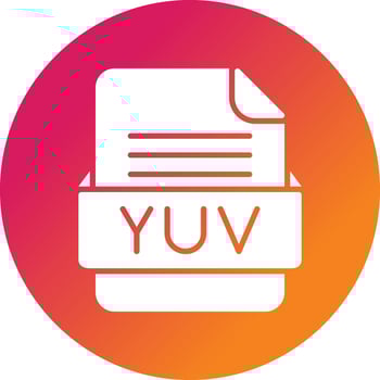 YUV File Format Vector Icon