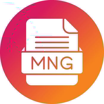 MNG File Format Vector Icon