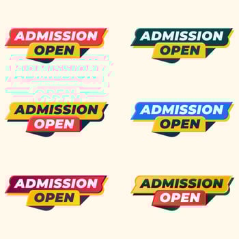 speed style admission open school education banner social media post template vector