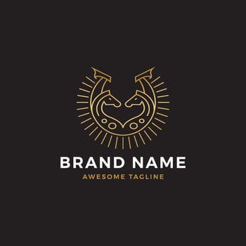 Horse Luxury Logo vector