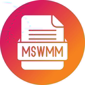 MSWMM File Format Vector Icon