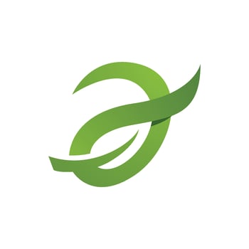 Logos of green Tree leaf ecology vector