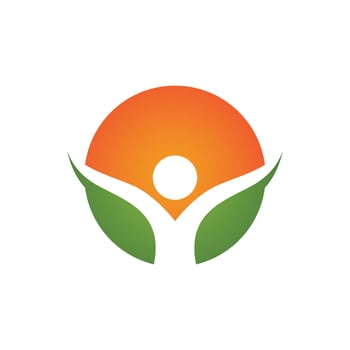 Human character logo sign vector