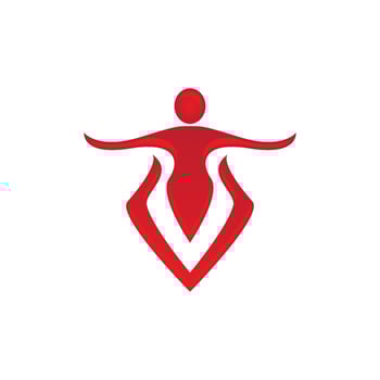 Human character logo sign vector