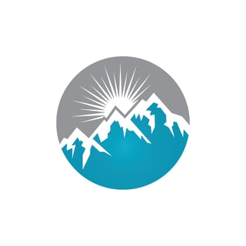 Mountain icon Logo vector