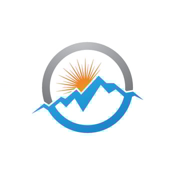 Mountain icon Logo vector