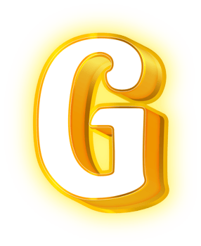Gold Neon Letters G Logo png