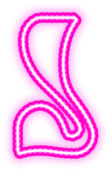 Pink Neon Letters J Logo png