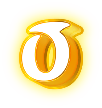Gold Neon Alphabet Letters and Symbols png