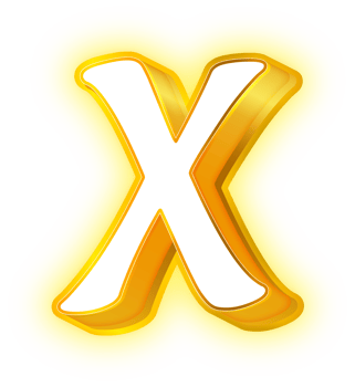 Gold Neon Alphabet Letters and Symbols png