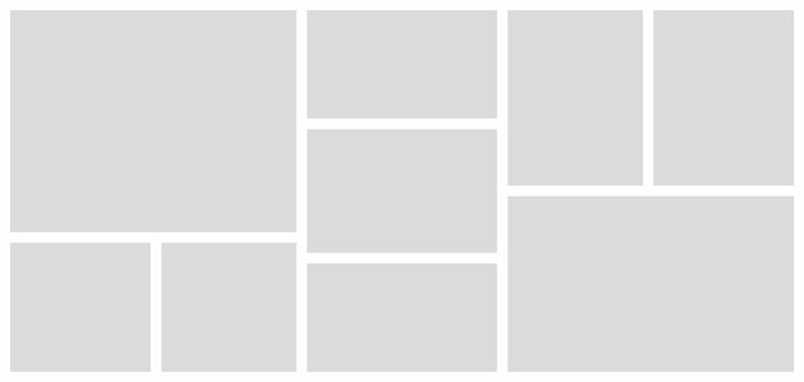 Pictures or photos frame collage. comics page grid layout abstract photo frames and digital photo wall template vector