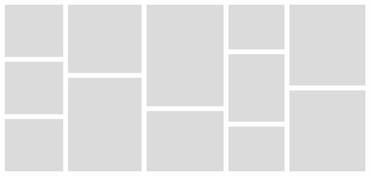 Pictures or photos frame collage. comics page grid layout abstract photo frames and digital photo wall template vector