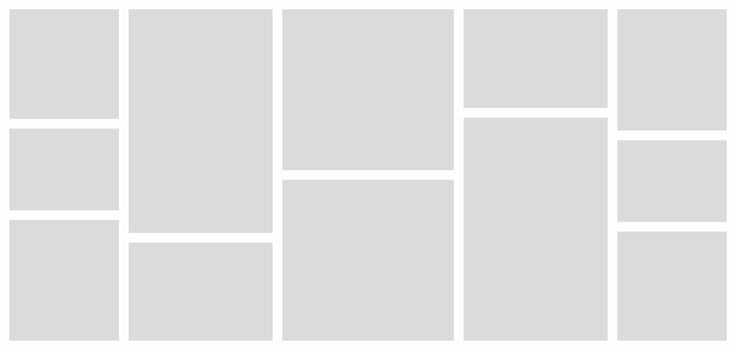 Pictures or photos frame collage. comics page grid layout abstract photo frames and digital photo wall template vector