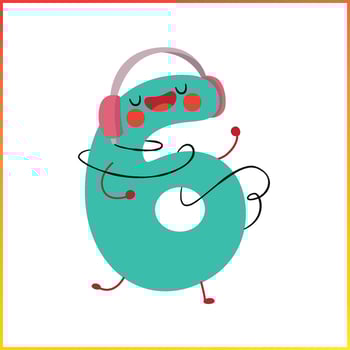 Free vector cartoon number collection