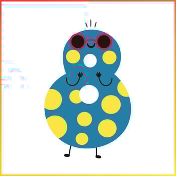 Free vector cartoon number collection
