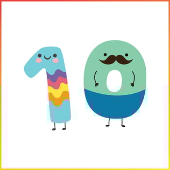 Free vector cartoon number collection