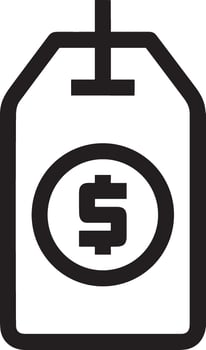 Price tag icon symbol vector image. Illustration of the coupon product pricing sale image design