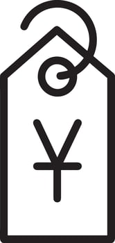Price tag icon symbol vector image. Illustration of the coupon product pricing sale image design