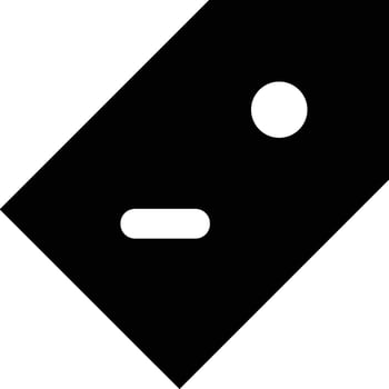 Price tag icon symbol vector image. Illustration of the coupon product pricing sale image design