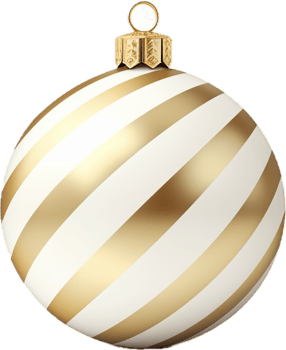 Christmas ball png with AI generated.