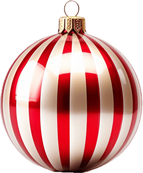 Christmas ball png with AI generated.