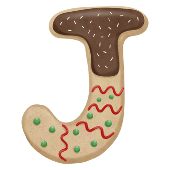 Christmas cookies letter png