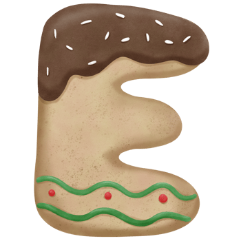 Christmas cookies letter png