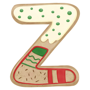 Christmas cookies letter png