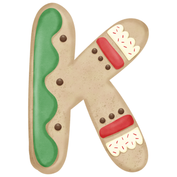 Christmas cookies letter png