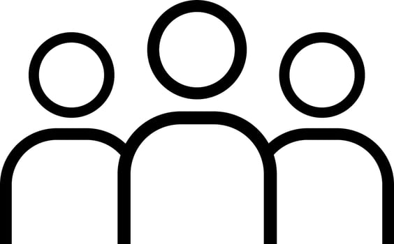 Group Icon, People Icon Vector Design Template. Editable and Suitable for your Designs