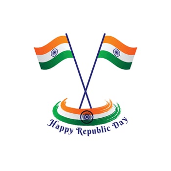 Happy Republic Day of India vector
