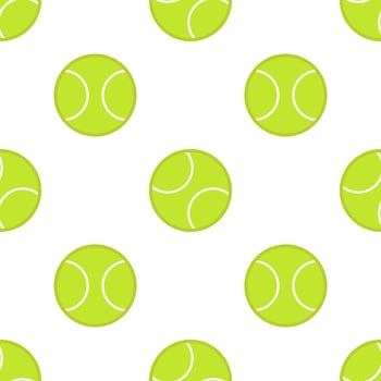 Tennis ball seamless pattern background. vector