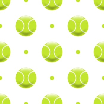 Tennis ball seamless pattern background. vector