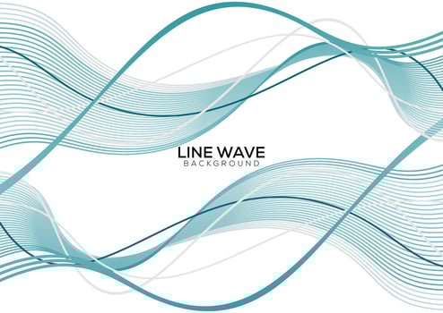 data visualization dynamic wave pattern vector