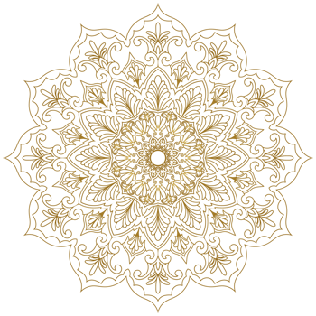 gold line mandala For decorating websites book cover components png