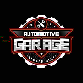 Auto repair and garage logo for automotive car business vector