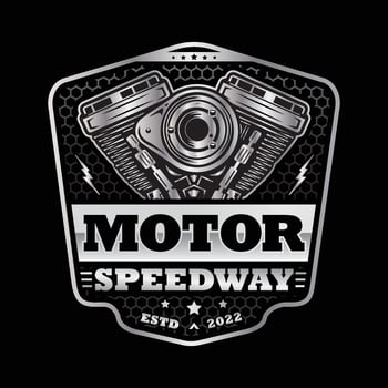 Car repair, garage logo for automotive business vector