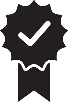 Winner success icon symbol image vector. Illustration of reward champion win championship bedge image design vector