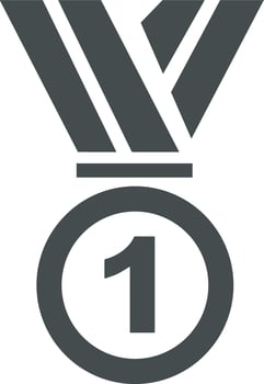 Winner success icon symbol image vector. Illustration of reward champion win championship bedge image design vector