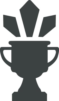 Winner success icon symbol image vector. Illustration of reward champion win championship bedge image design vector