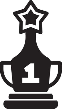 Winner success icon symbol image vector. Illustration of reward champion win championship bedge image design vector