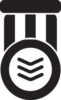 Winner success icon symbol image vector. Illustration of reward champion win championship bedge image design vector
