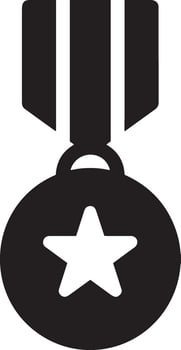 Winner success icon symbol image vector. Illustration of reward champion win championship bedge image design vector