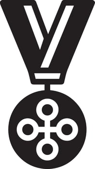 Winner success icon symbol image vector. Illustration of reward champion win championship bedge image design vector