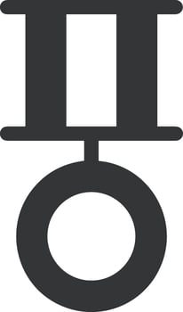 Winner success icon symbol image vector. Illustration of reward champion win championship bedge image design vector