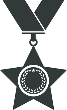 Winner success icon symbol image vector. Illustration of reward champion win championship bedge image design vector
