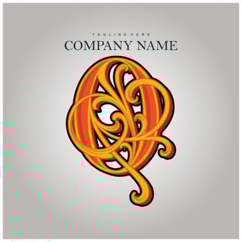 Luxury number 0 elegant flourish monogram logo vector illustrations for your work logo, merchandise t-shirt, stickers and label designs, poster, greeting cards advertising business company or brands.