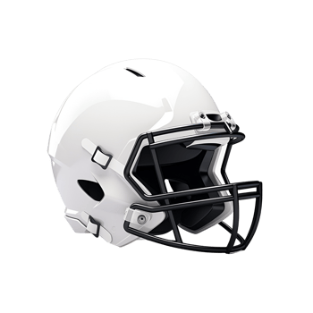 American Football Helmet Cartoon Style Painting Drawing Illustration No Background Perfect for Print on Demand Merchandise AI Generative png