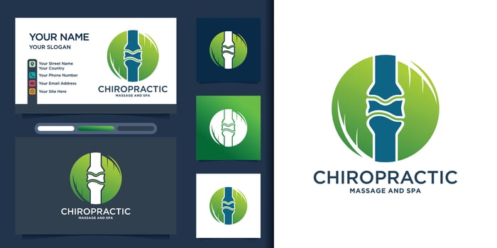Physiotherapy logo design templates creative concept Premium Vector